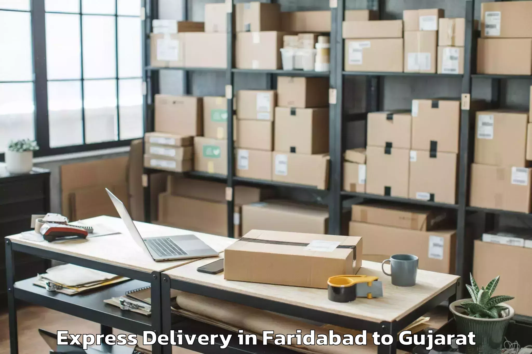 Leading Faridabad to Kheralu Express Delivery Provider